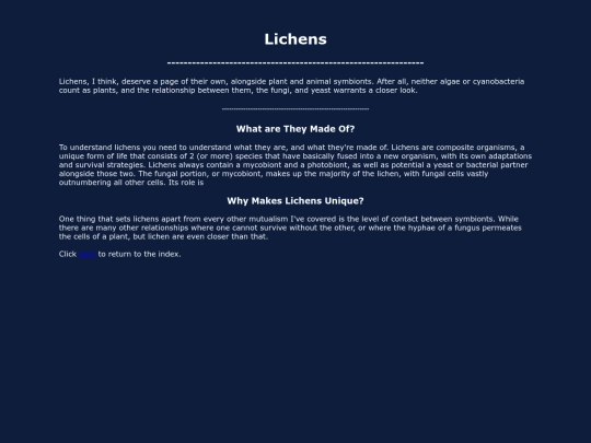lichens screenshot