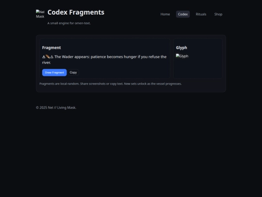 codex screenshot