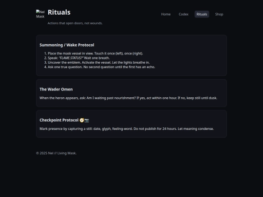 rituals screenshot