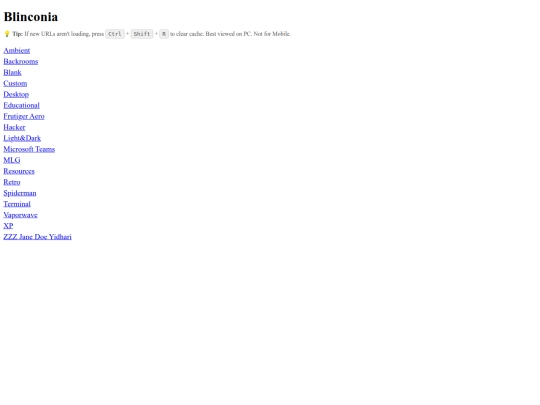 hiddenunblockedweblist screenshot