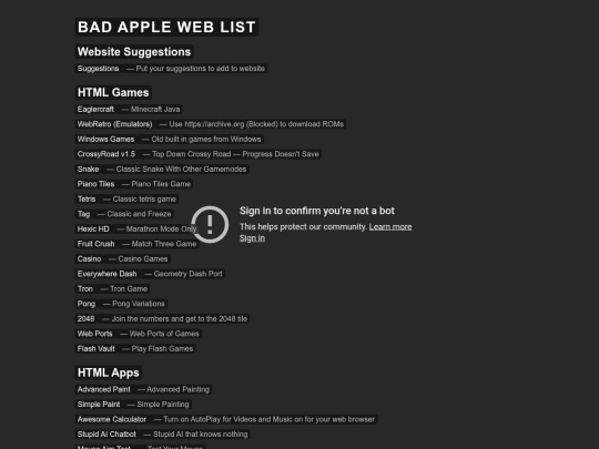 hiddenunblockedweblist/BadApple screenshot