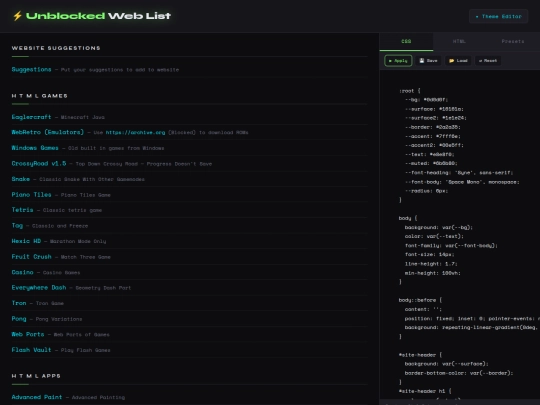hiddenunblockedweblist/CustomTheme screenshot