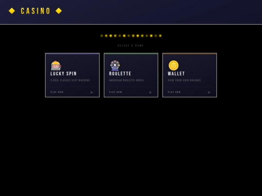 hiddenunblockedweblist/HTML/Casino screenshot
