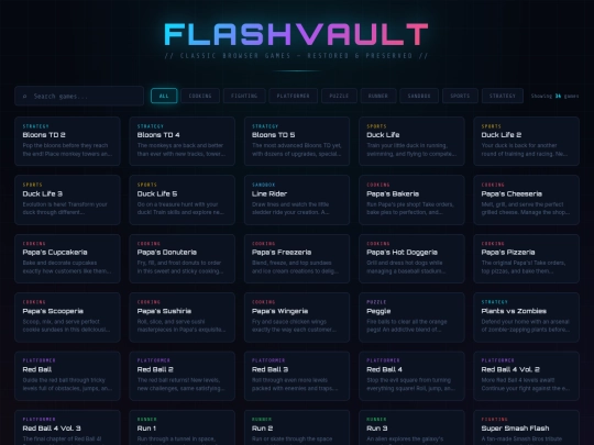 hiddenunblockedweblist/HTML/FlashGames/FlashVault screenshot