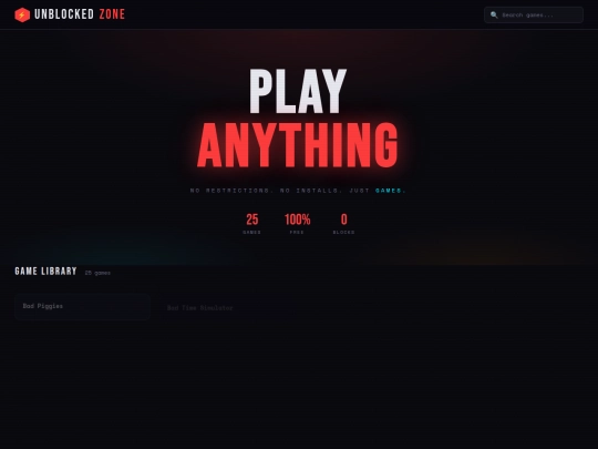 hiddenunblockedweblist/HTML/WebPortGames/WebPorts screenshot