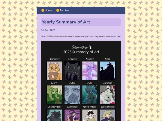 blog/posts/2025-12-31-Yearly-Summary-of-Art screenshot