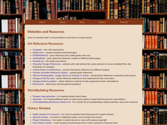 links screenshot