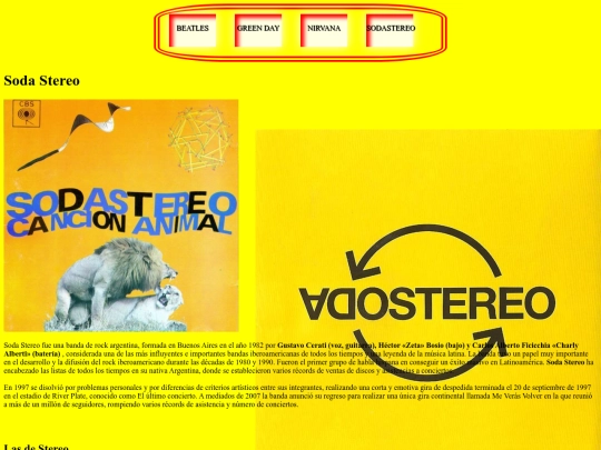 bandas/sodaestereo screenshot