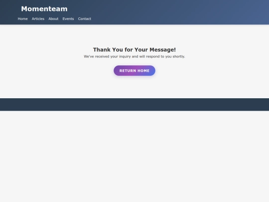 thank-you screenshot