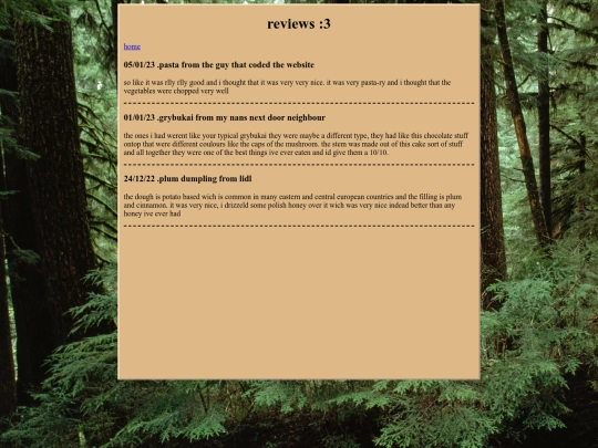 reviews screenshot