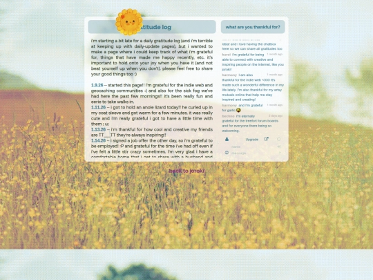 gratitude screenshot