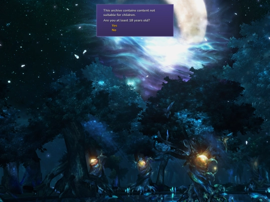 fanartwarning screenshot