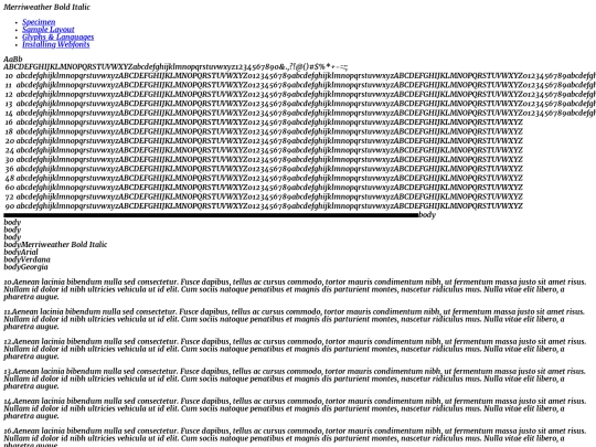 webfontkit-20220828-183003/merriweather-bolditalic-demo screenshot