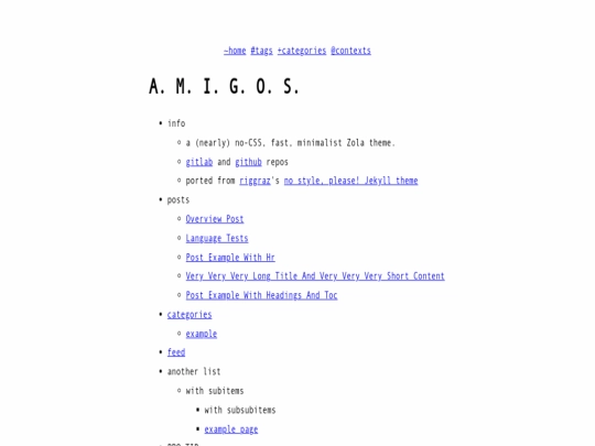 index screenshot