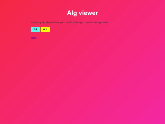 algs screenshot
