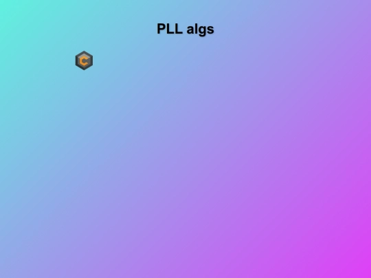 algs/pll screenshot