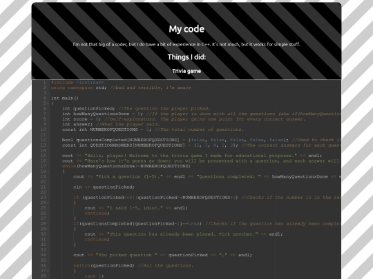 coding screenshot