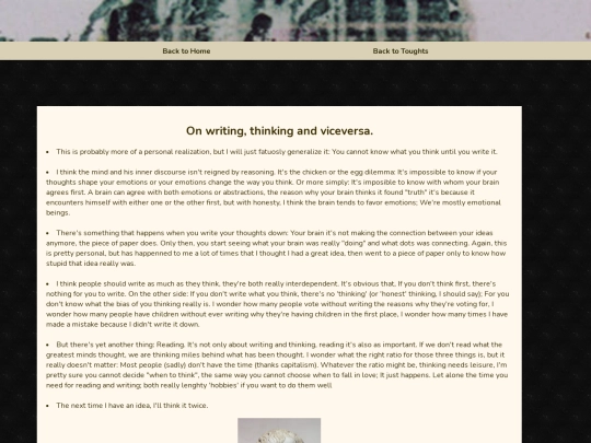 Thoughs/writing screenshot