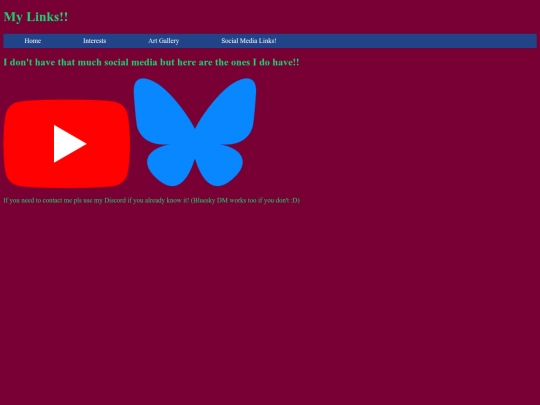 links screenshot