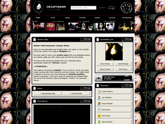 generators&editors/details-table screenshot