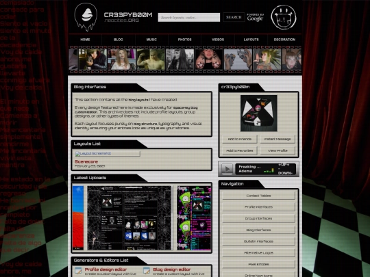 layouts/blog-interfaces screenshot