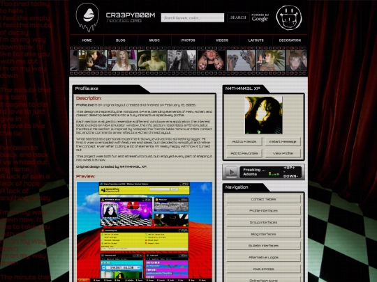 layouts/profile-interfaces/code/Profile_exe screenshot