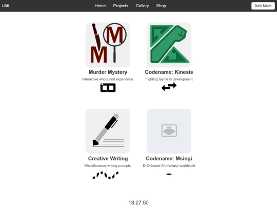projects screenshot