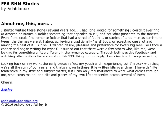 Pages/About screenshot