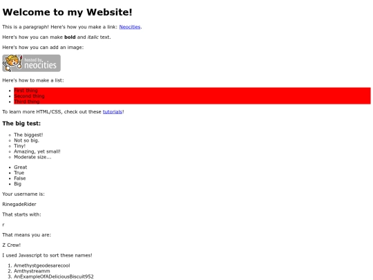 test screenshot
