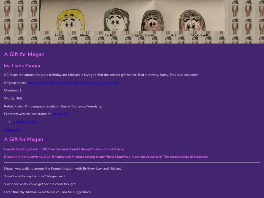 Fanfics/agiftformegan screenshot