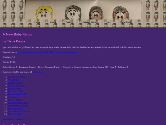 Fanfics/anewbabyredux screenshot