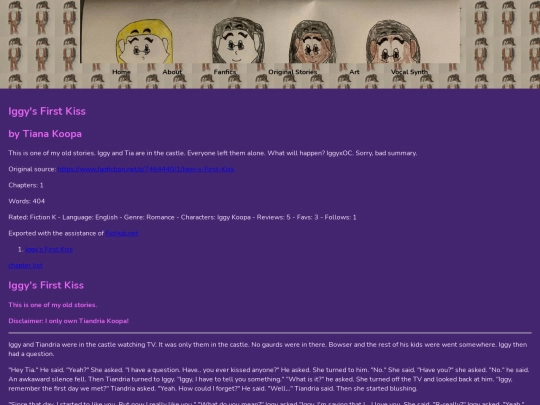 Fanfics/iggysfirstkiss screenshot