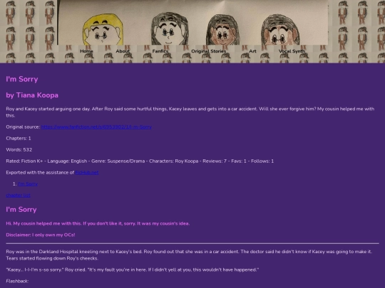 Fanfics/imsorry screenshot