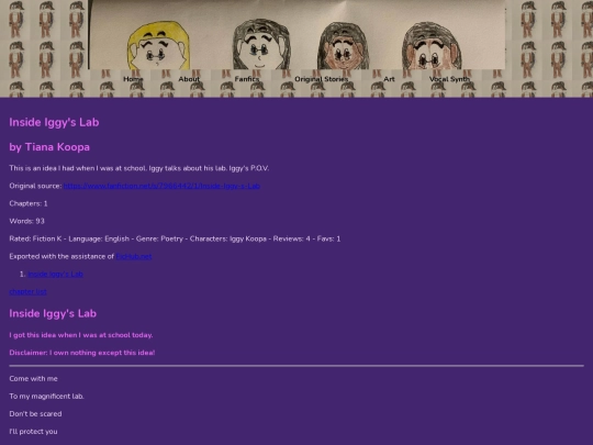 Fanfics/insideiggyslab screenshot