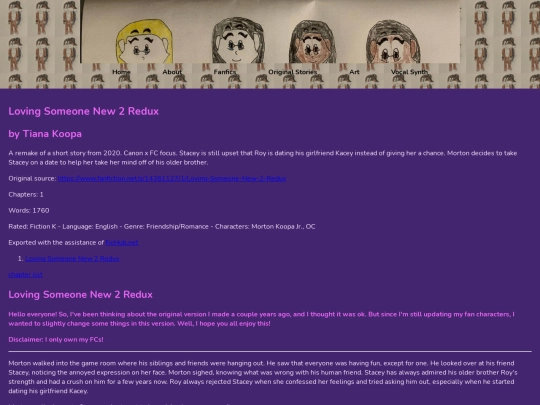 Fanfics/lovingsomeonenew2redux screenshot