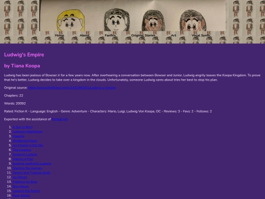 Fanfics/ludwigsempire screenshot