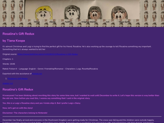 Fanfics/rosalinasgiftredux screenshot