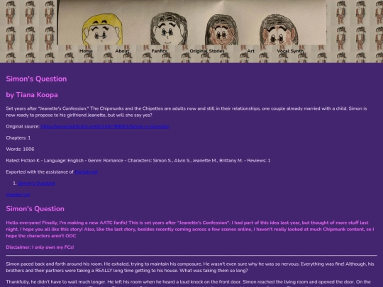 Fanfics/simonsquestion screenshot