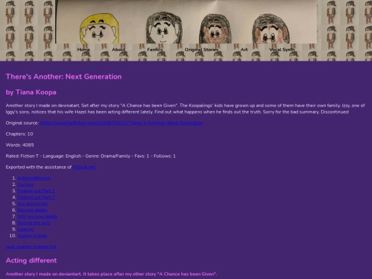 Fanfics/theresanothernextgeneration screenshot