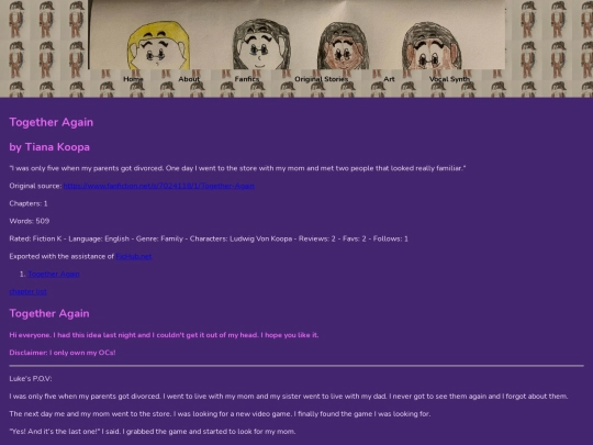 Fanfics/togetheragain screenshot