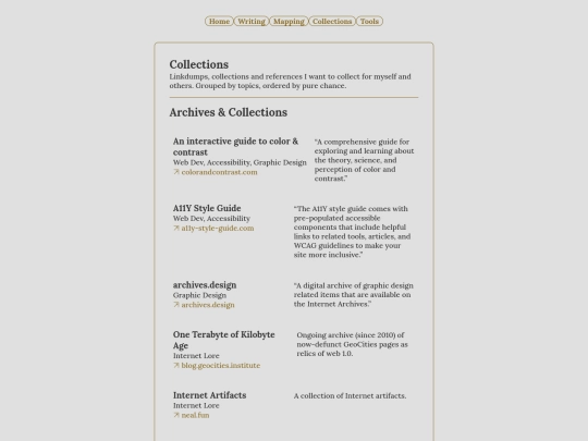 collections screenshot