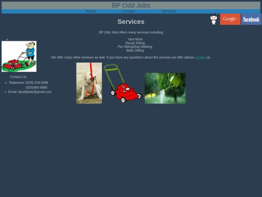 services screenshot
