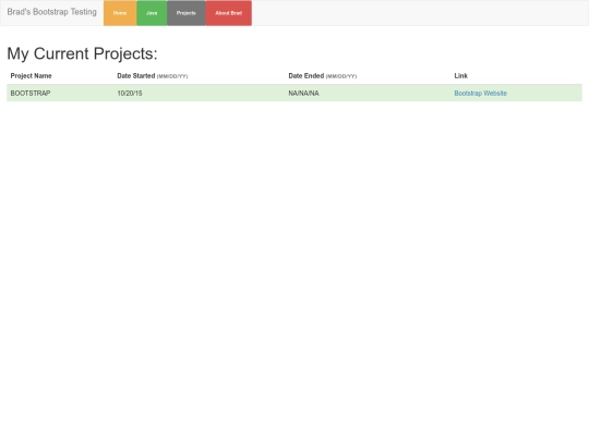 projects screenshot