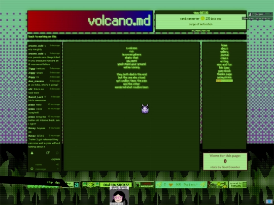 muse/private/volcano screenshot