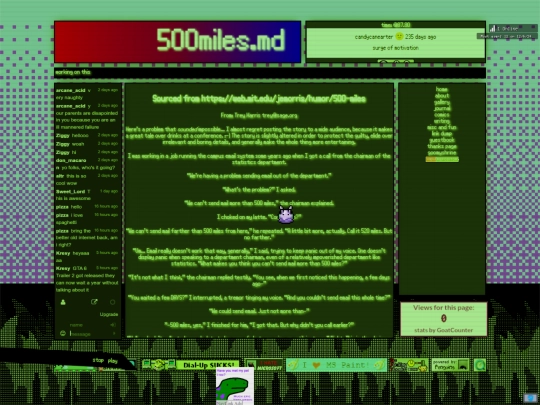 oneshot/500miles screenshot