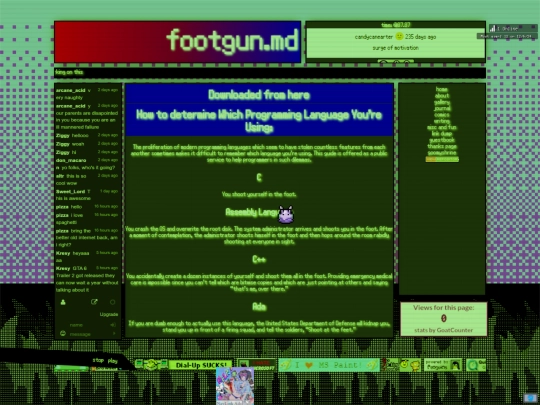 oneshot/footgun screenshot