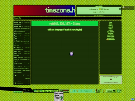 oneshot/timezone screenshot