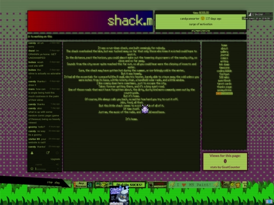 personal/writing/shack screenshot