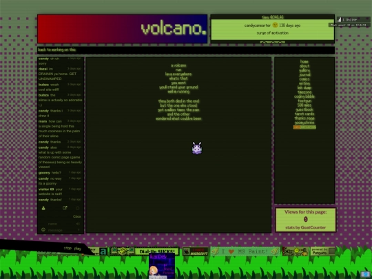 personal/writing/volcano screenshot