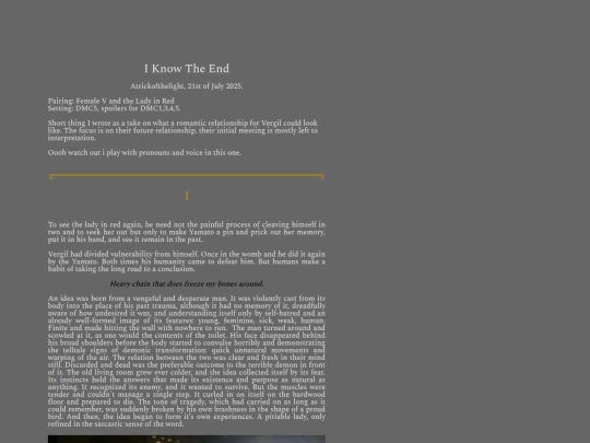I Know The End (V_LiR)/IKnowTheEnd_VLiR_ screenshot